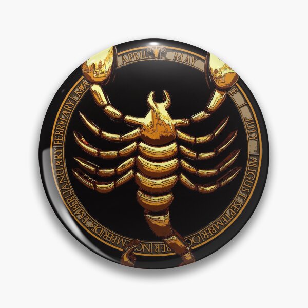 Artikelvorschau, Skorpion Gold Metall Sternzeichen entworfen und verkauft von CodyNorris.