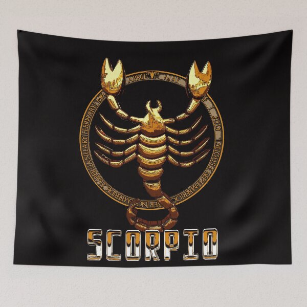 Artikelvorschau, Skorpion Gold Metall Sternzeichen entworfen und verkauft von CodyNorris.