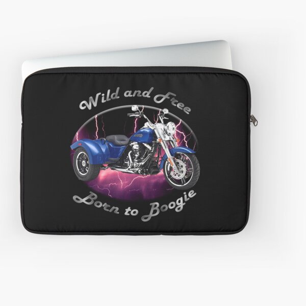Harley Davidson Freewheeler Wild And Free Laptop Sleeve
