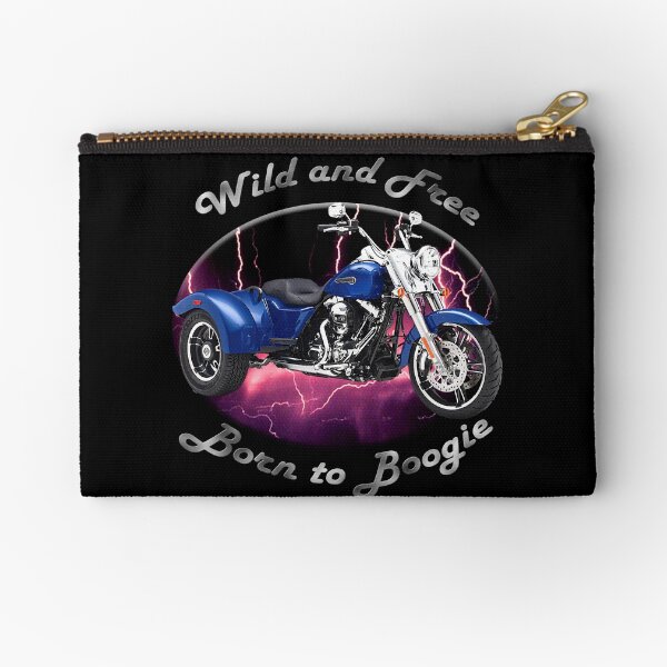Harley Davidson Freewheeler Wild And Free Zipper Pouch