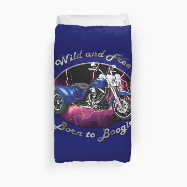 Harley Davidson Freewheeler Wild And Free Duvet Cover