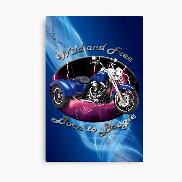 Harley Davidson Freewheeler Wild And Free Canvas Print