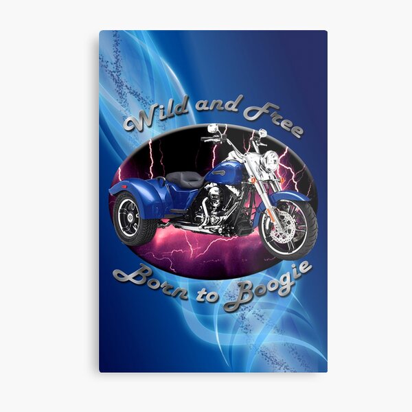 Harley Davidson Freewheeler Wild And Free Metal Print