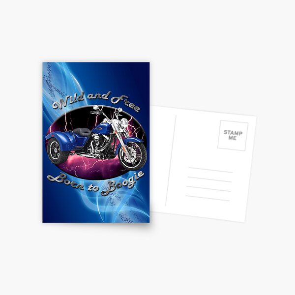 Harley Davidson Freewheeler Wild And Free Postcard