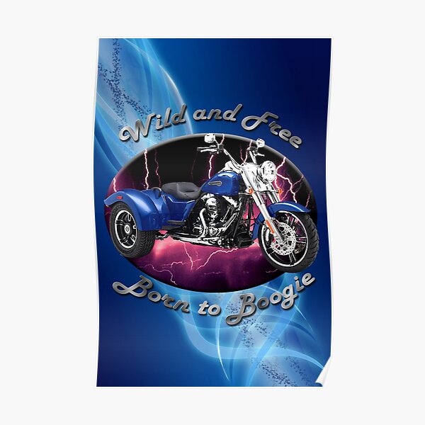 Harley Davidson Freewheeler Wild And Free Poster