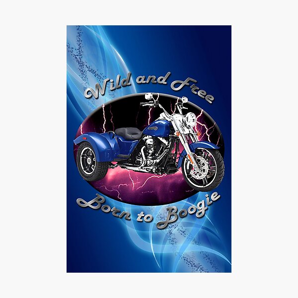 Harley Davidson Freewheeler Wild And Free Photographic Print