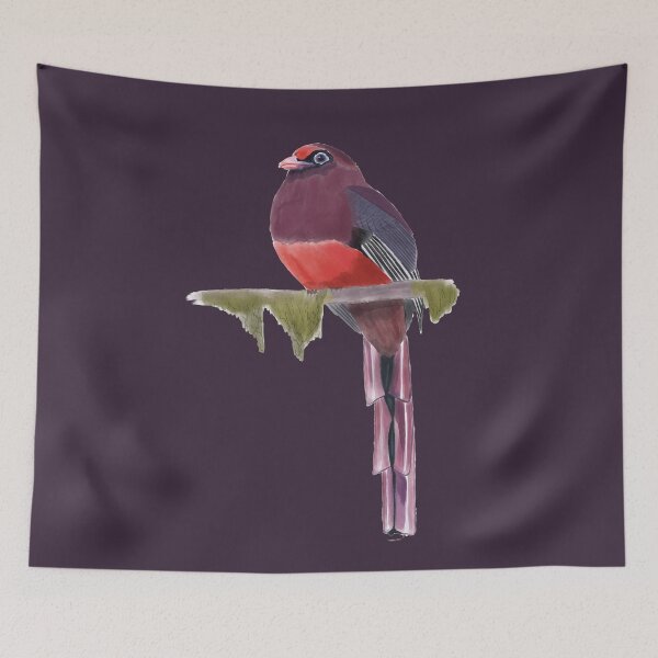 Item preview, Adult male Ward's Trogon designed and sold by AndrasVasasArt.