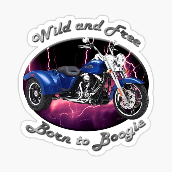Harley Davidson Freewheeler Wild And Free Sticker