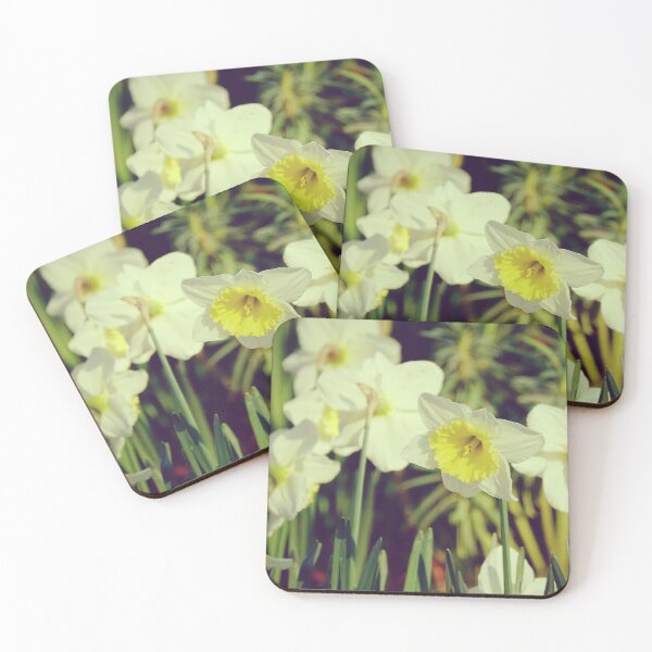 Item preview, Daffodils Garden - White and Yellow Narcissus Flowers designed and sold by CarolinaReina.