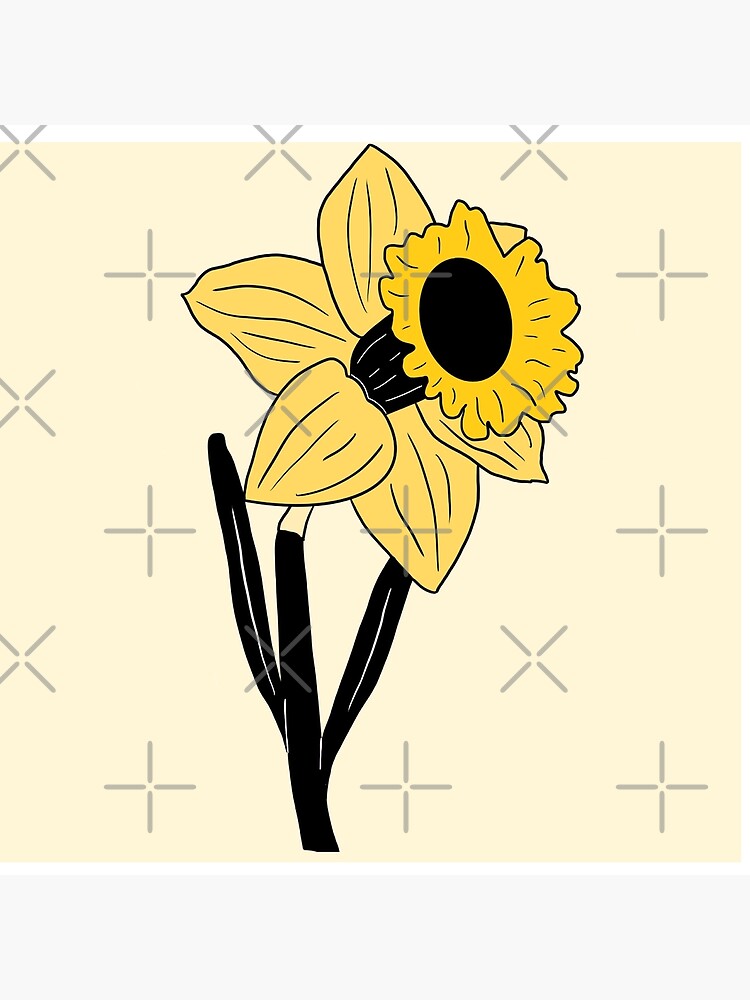 Impression rigide « Fleur de jonquille jaune », par bloomingviolets |  Redbubble