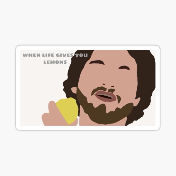 "when life gives you lemons vine" Sticker by giannamc Redbubble