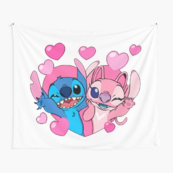 Stitch In Love !! Tapestry by Gaming-Fashion