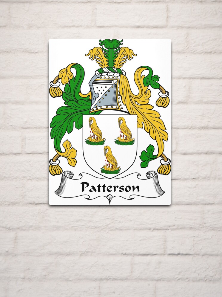 “Patterson Coat of Arms / Patterson Family Crest” Metal Print for Sale