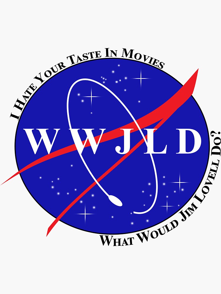 Thumbnail 3 of 3, Sticker, What Would Jim Lovell Do? designed and sold by ihateyourtaste.