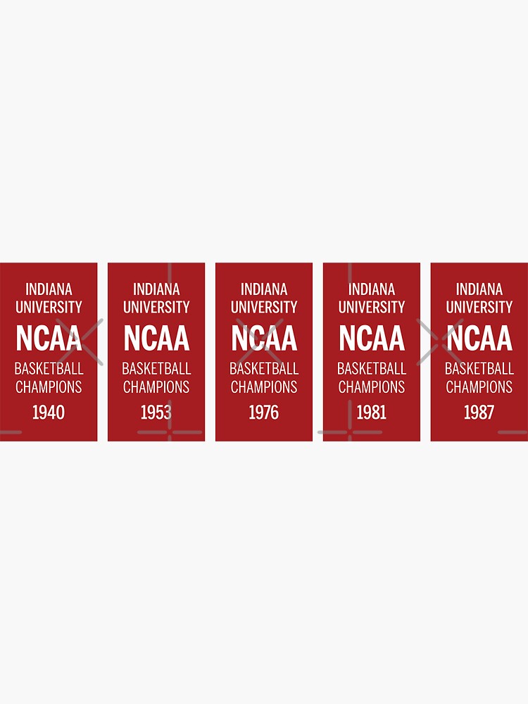 "IU Basketball Banners" Sticker for Sale by djstagge Redbubble