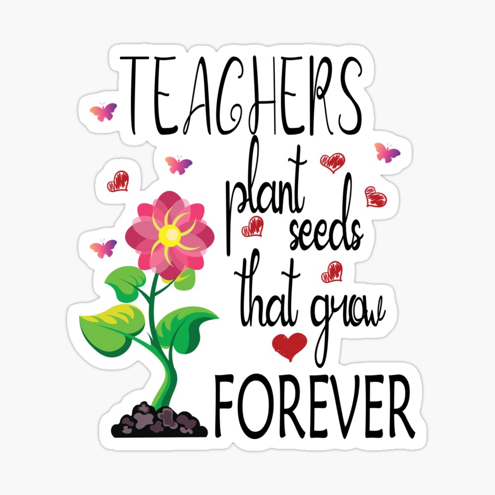 Teacher Plant Seeds That Grow Forever Frosted 16 oz Libbey Glass Can,  Bamboo Lid and Straw, Teacher Cup, Coffee Lover, Gift for Teachers, Teacher