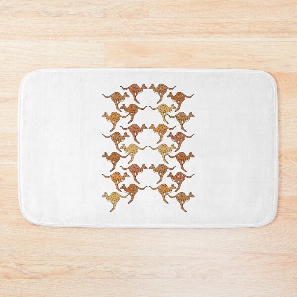Item preview, Cute and Colorful Kawaii Kangaroo Pattern designed and sold by Davey's Designs.