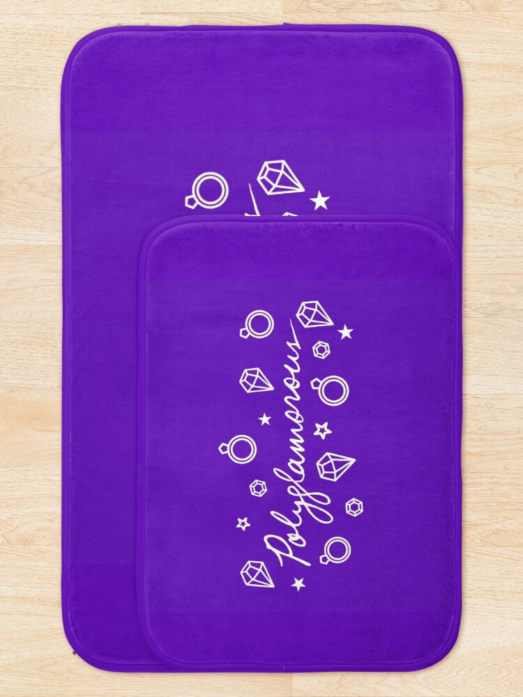Alternate view of Polyglamorous Purple Bath Mat