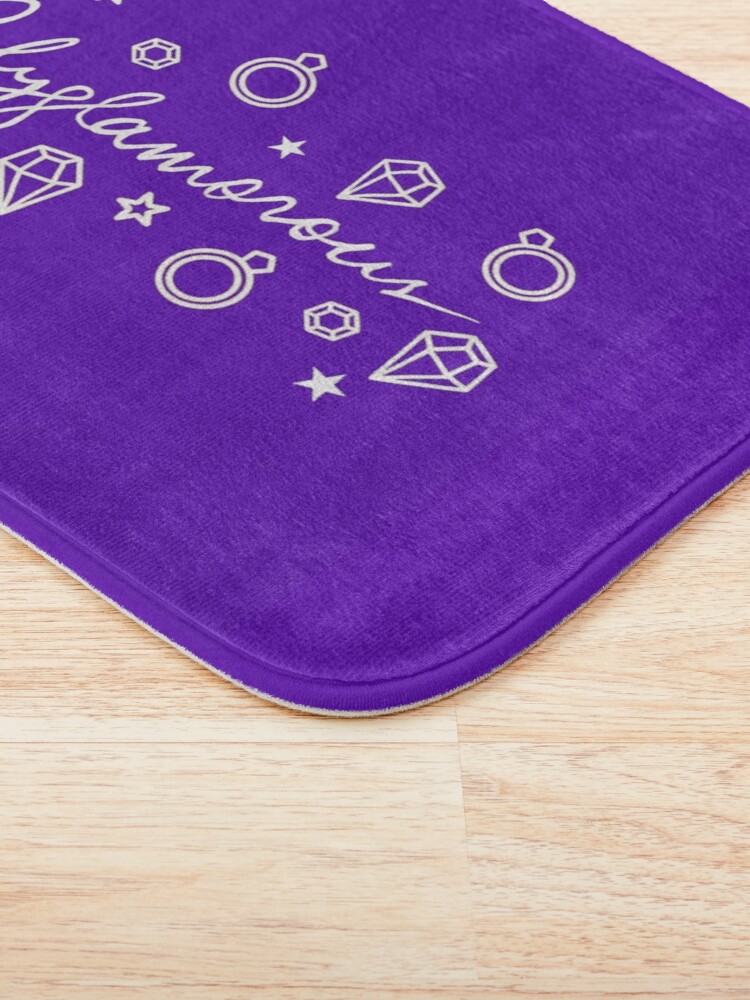 Alternate view of Polyglamorous Purple Bath Mat