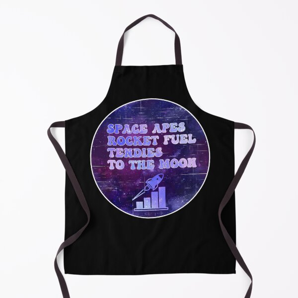 Item preview, Space Apes Rocket Fuel Tendies To the Moon | Groovy Retro Vibes in Purple Galaxy designed and sold by Rabbitti.