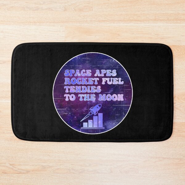 Item preview, Space Apes Rocket Fuel Tendies To the Moon | Groovy Retro Vibes in Purple Galaxy designed and sold by Rabbitti.