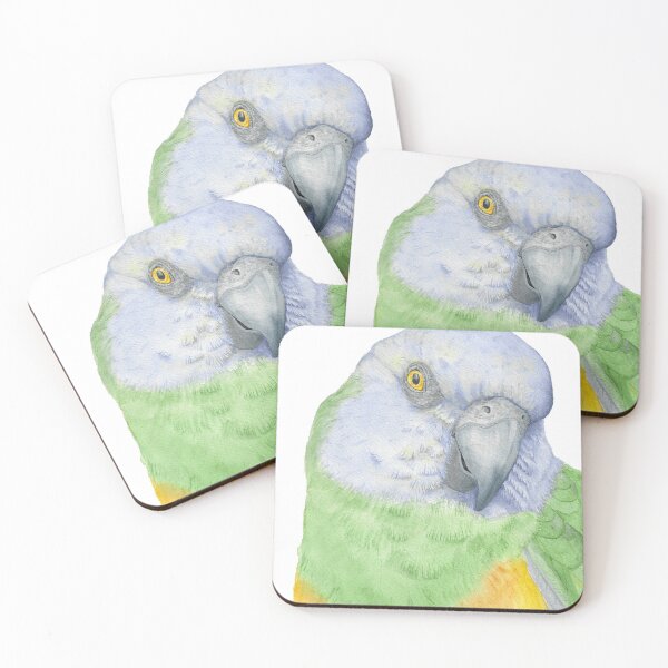 Item preview, watercolor senegal parrot portrait - parrot painting designed and sold by L'Atelier Oranjade.