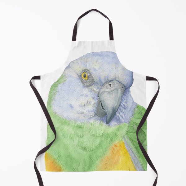 Item preview, watercolor senegal parrot portrait - parrot painting designed and sold by L'Atelier Oranjade.