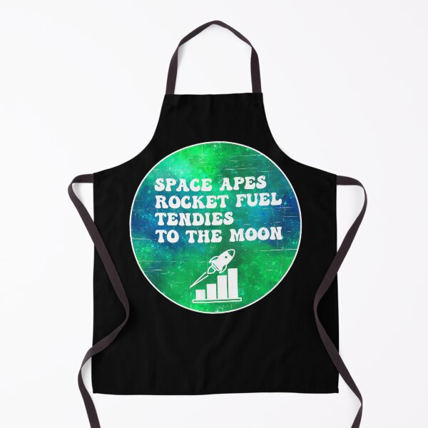 Item preview, Space Apes Rocket Fuel Tendies To the Moon | Groovy Retro Vibes in Aurora designed and sold by Rabbitti.
