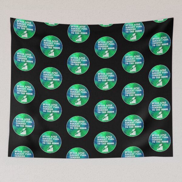 Item preview, Space Apes Rocket Fuel Tendies To the Moon | Groovy Retro Vibes in Aurora designed and sold by Rabbitti.