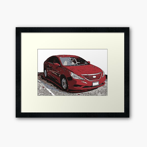 Item preview, Traced Red Car designed and sold by LombardiDesign.