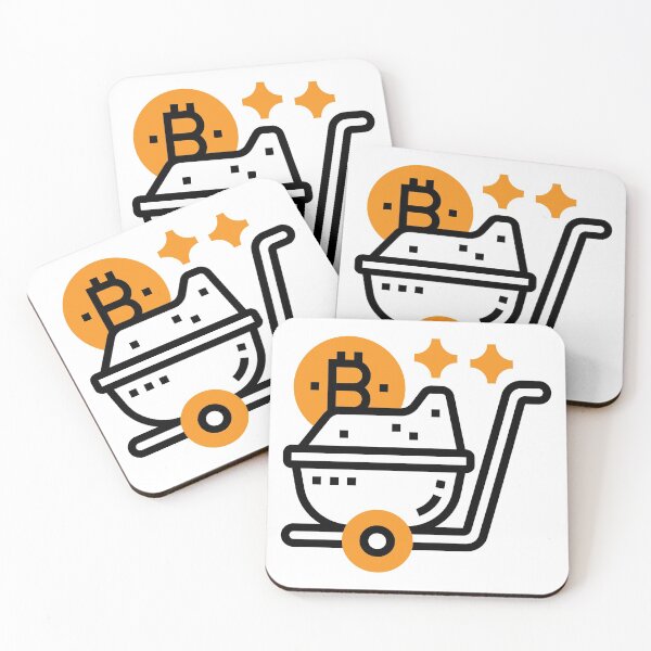 Item preview, Black Bitcoin Mining Icon designed and sold by AeroAstro.
