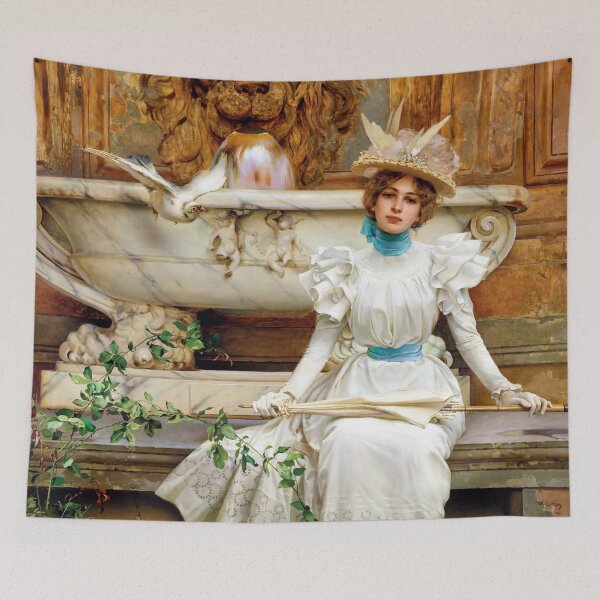 Item preview, Alla Fontana - Vittorio Matteo Corcos - 1896 designed and sold by CJET.