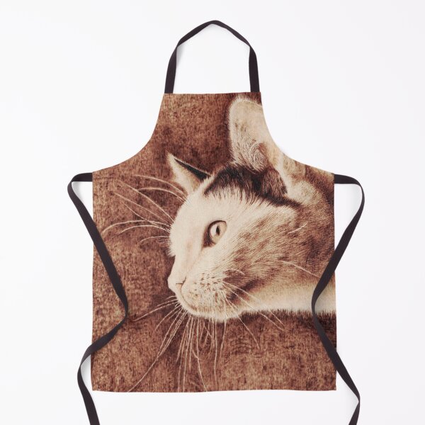 Item preview, Portrait of a cat handmade pyrography designed and sold by Hajakely.