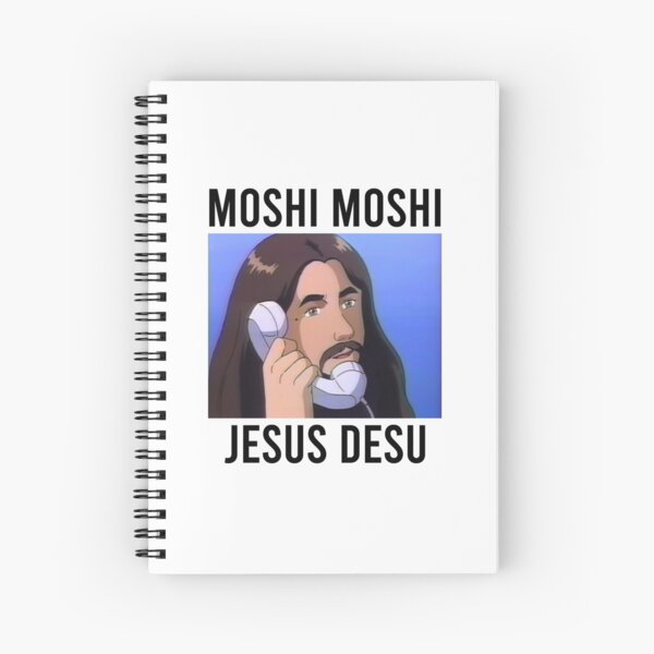 Moshi Moshi Jesus Desu Spiral Notebook