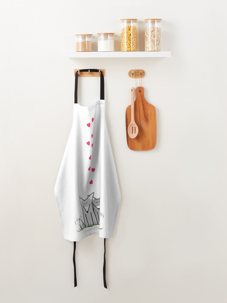 Alternate view of love you. Apron