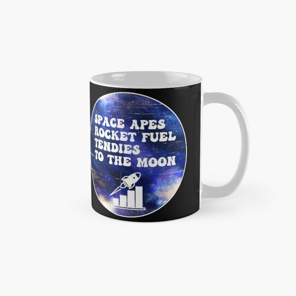 Item preview, Space Apes Rocket Fuel Tendies To the Moon | Groovy Retro Vibes in Blue Moon designed and sold by Rabbitti.