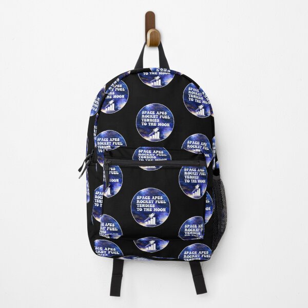Item preview, Space Apes Rocket Fuel Tendies To the Moon | Groovy Retro Vibes in Blue Moon designed and sold by Rabbitti.