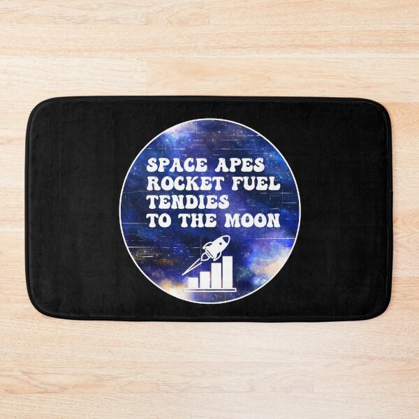 Item preview, Space Apes Rocket Fuel Tendies To the Moon | Groovy Retro Vibes in Blue Moon designed and sold by Rabbitti.