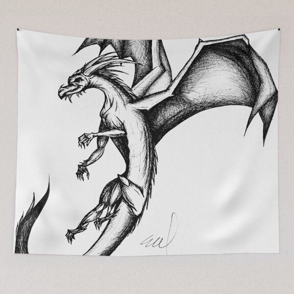 Item preview, Fantasy Dragon Original Art designed and sold by EmilyTArtDesign.