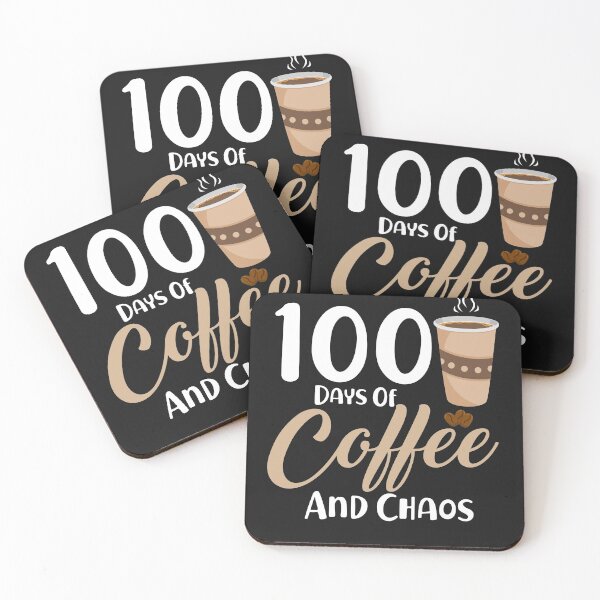 Item preview, 100 Days Of Coffee And Chaos Funny Quote Teacher designed and sold by Marathon-Runner.
