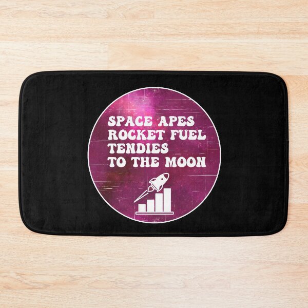 Item preview, Space Apes Rocket Fuel Tendies To the Moon | Groovy Retro Vibes in Fuschia designed and sold by Rabbitti.