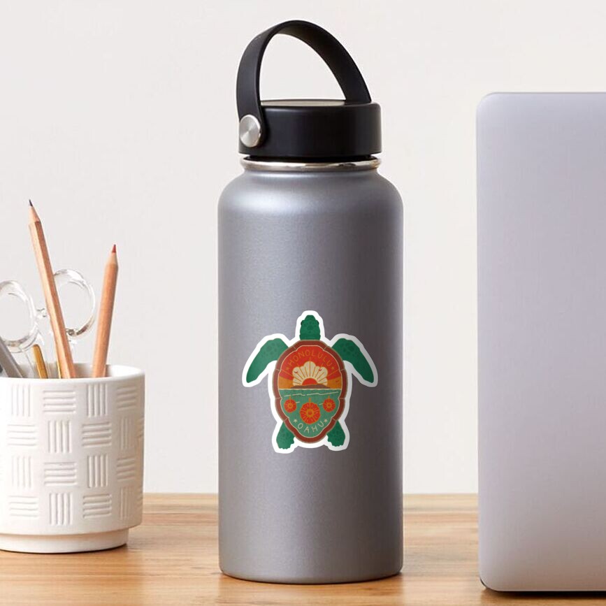 Honolulu Turtle Sticker