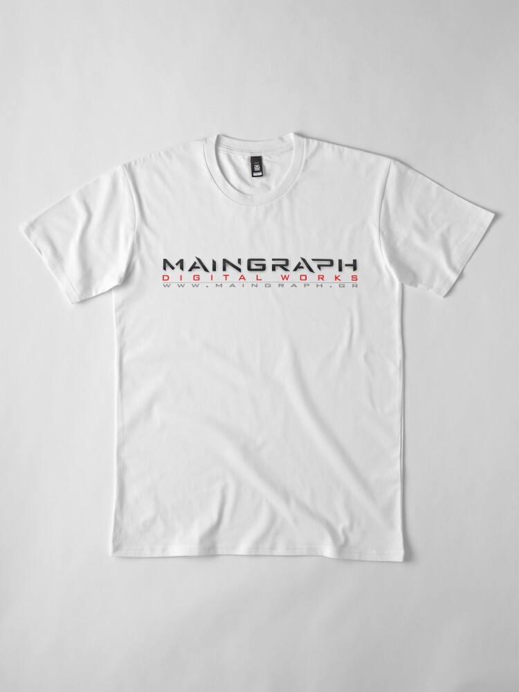 Alternate view of Maingraph digital works logotype Premium T-Shirt