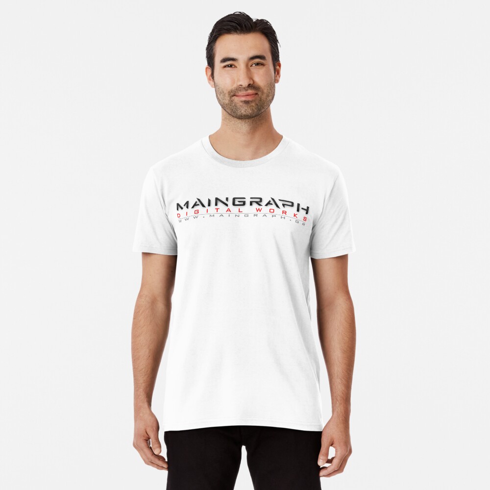 Maingraph digital works logotype Premium T-Shirt