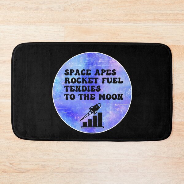 Item preview, Space Apes Rocket Fuel Tendies To the Moon | Groovy Retro Vibes in Bluish designed and sold by Rabbitti.
