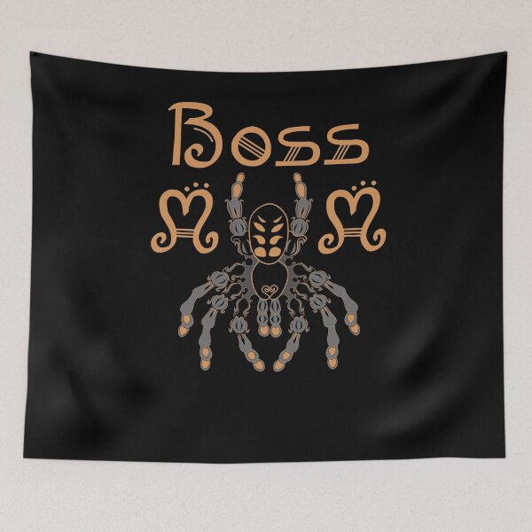 Item preview, Suntiger Tarantula Spider with Orange "Boss Mom" Text designed and sold by grounds.