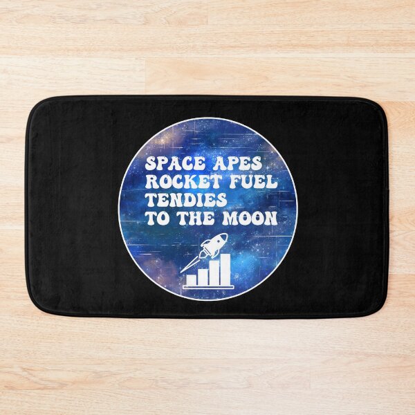 Item preview, Space Apes Rocket Fuel Tendies To the Moon | Groovy Retro Vibes in Space Blue designed and sold by Rabbitti.
