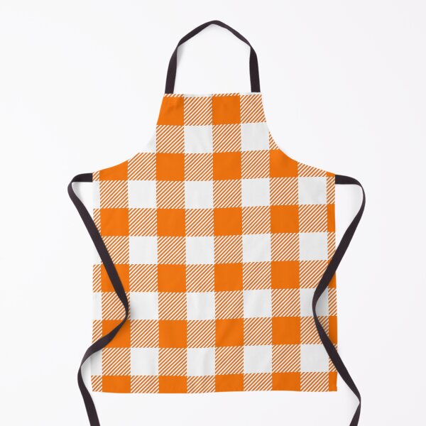 Item preview, Halloween Orange and White Buffalo Gingham Plaid designed and sold by Feeling Artsy.