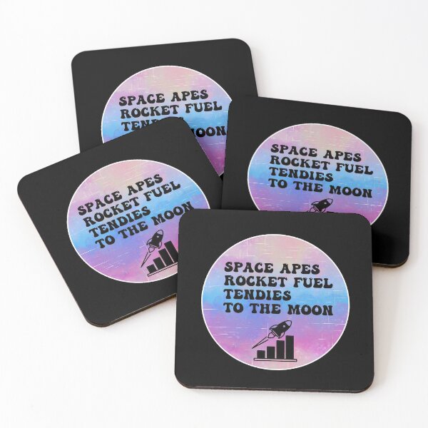 Item preview, Space Apes Rocket Fuel Tendies To the Moon | Groovy Retro Vibes in Purplish designed and sold by Rabbitti.