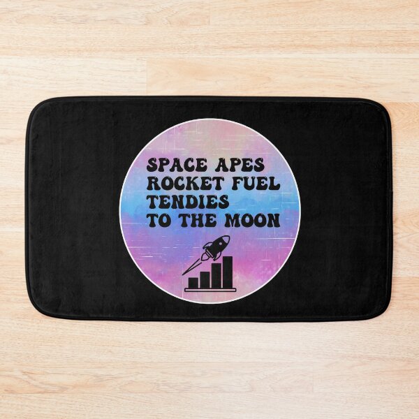 Item preview, Space Apes Rocket Fuel Tendies To the Moon | Groovy Retro Vibes in Purplish designed and sold by Rabbitti.